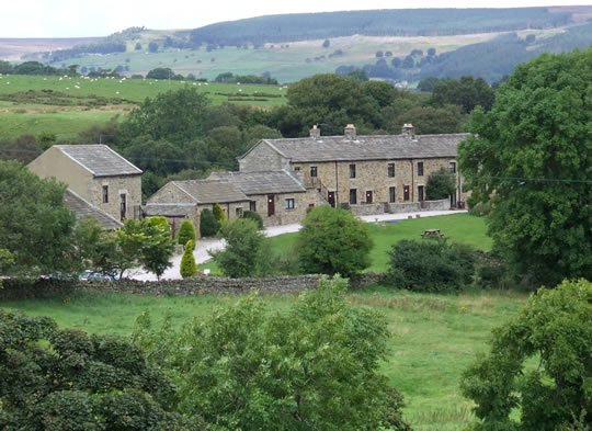 Teesdale Holiday Cottages, view from the road