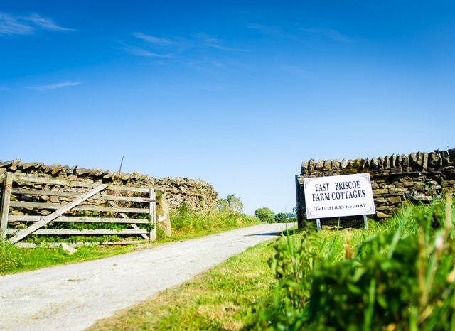 Entrance Gate, East Briscoe Teesdale Holiday Cottages